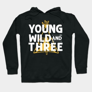 young wild and three vintage camping Hoodie